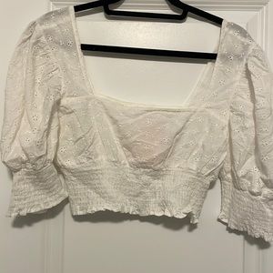 Puff Sleeve Crop